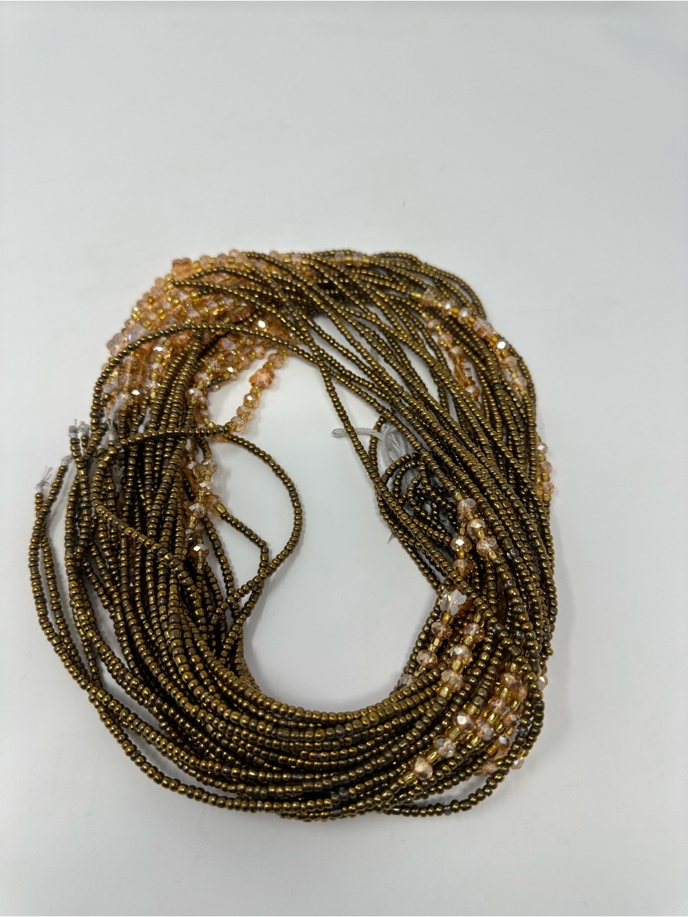 Crystal Tie on African Waist Beads Waistline Belly Chain Women’s 45inches